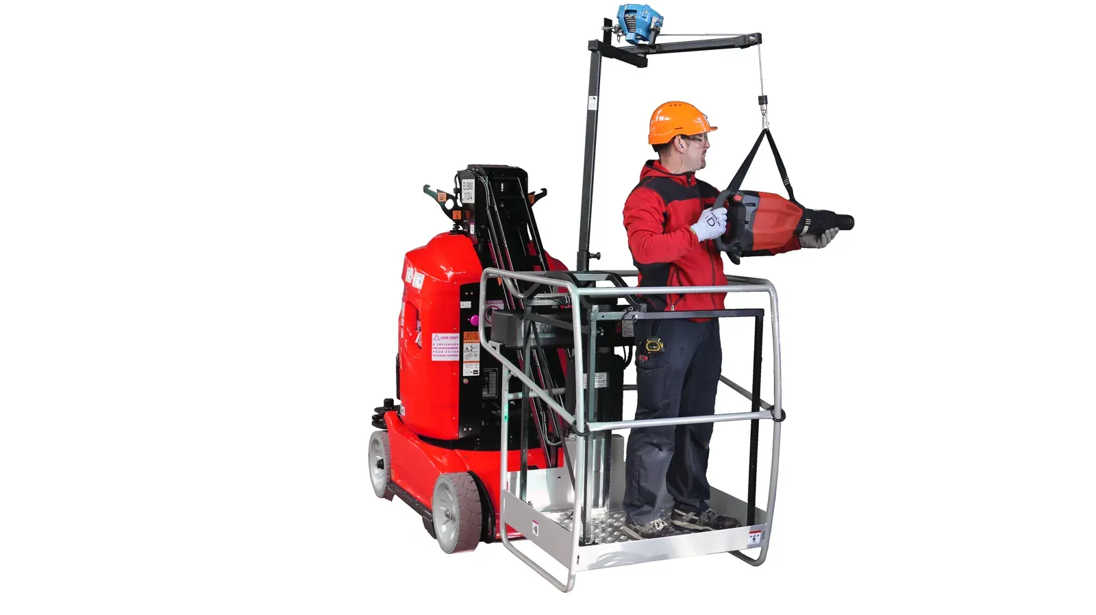 MEWP Platform Support Ergonomics brushless made in France Sept Tools, view 3