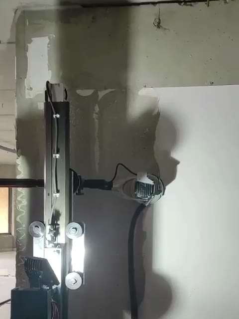 Interior concrete wall stripping