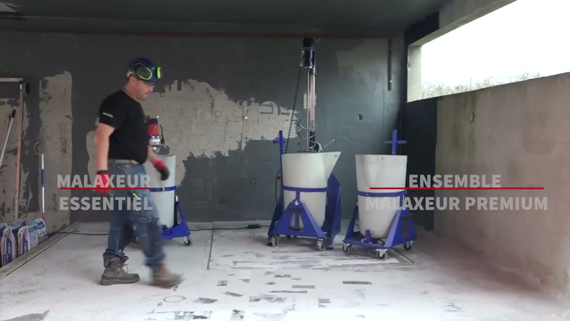 Malaxeur en action